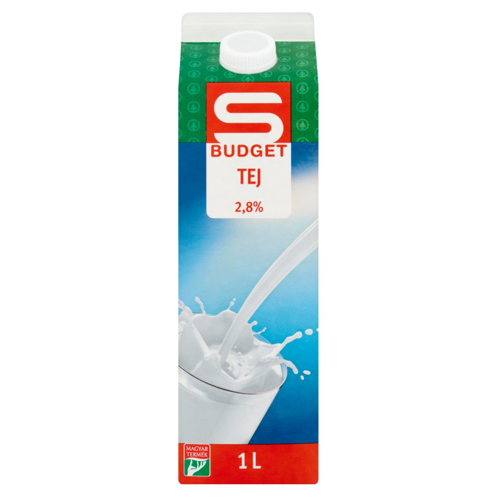 S-BUDGET ESL TEJ 2,8% 1000 ML - dobozos